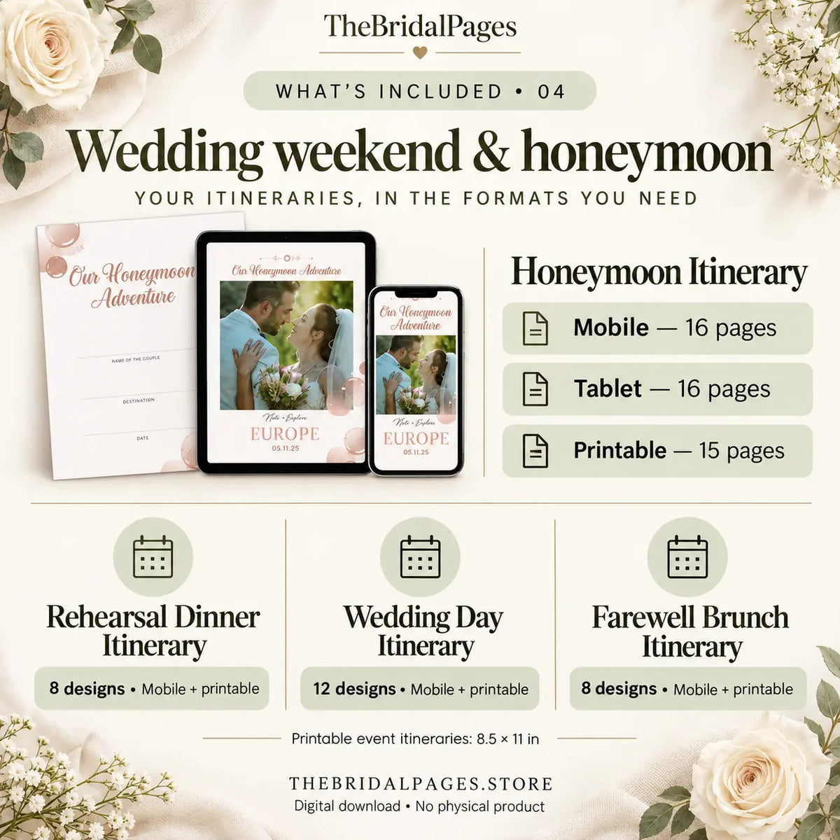 Plan Your Dream Wedding — All-in-One Wedding Planner Bundle | 400+ Pages